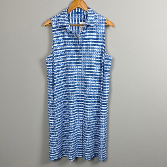 J. McLaughlin Dresses & Skirts - J. McLaughlin Negin Blue Button Up Shirt Dress. Size XL.